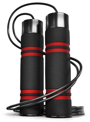 Weighted Skipping Rope black