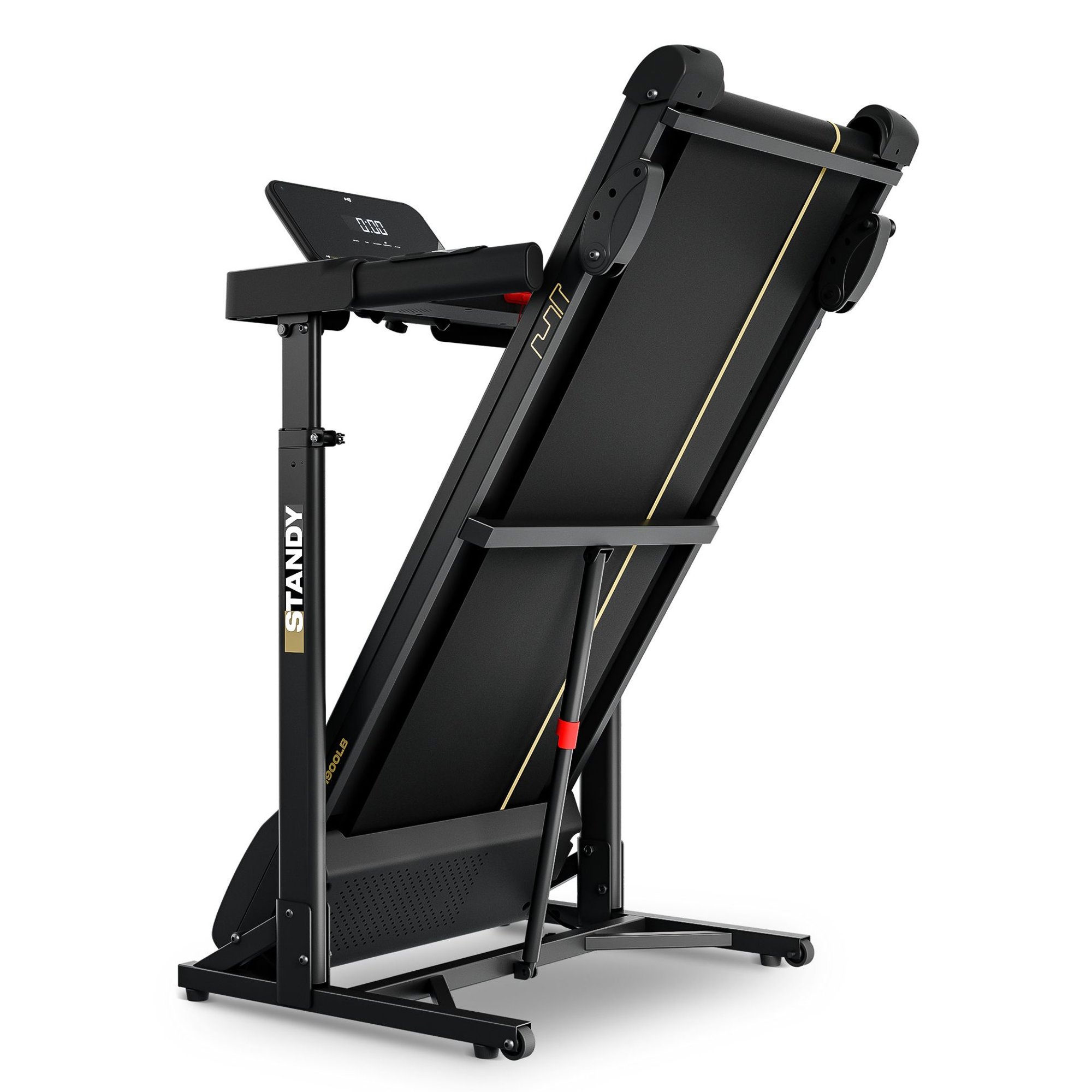 Tapis de course pliable Standy avec roulettes de transport.