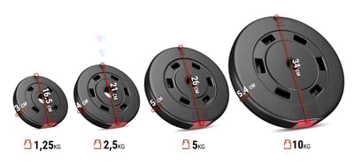 Barbell Set PREMIUM 67 kg + Super Curl Bar