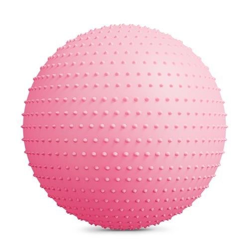 Gym Ball 65 cm with spikes pink