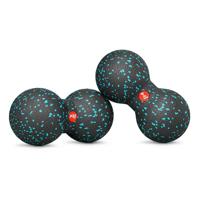 Massage Duo Ball EPP 80 mm blue