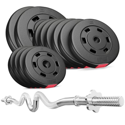 Barbell Set PREMIUM 67 kg + Super Curl Bar