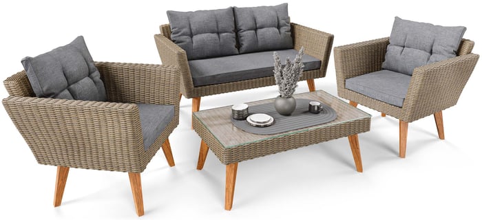 Praktický kávový stolík s pekným tvarom sa bude hodiť na stretnutia pri káve alebo čaji. 