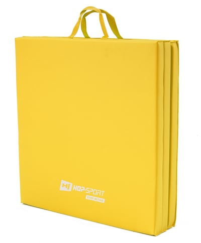 Folding Gymnastic Mat - 4 cm Hard yellow