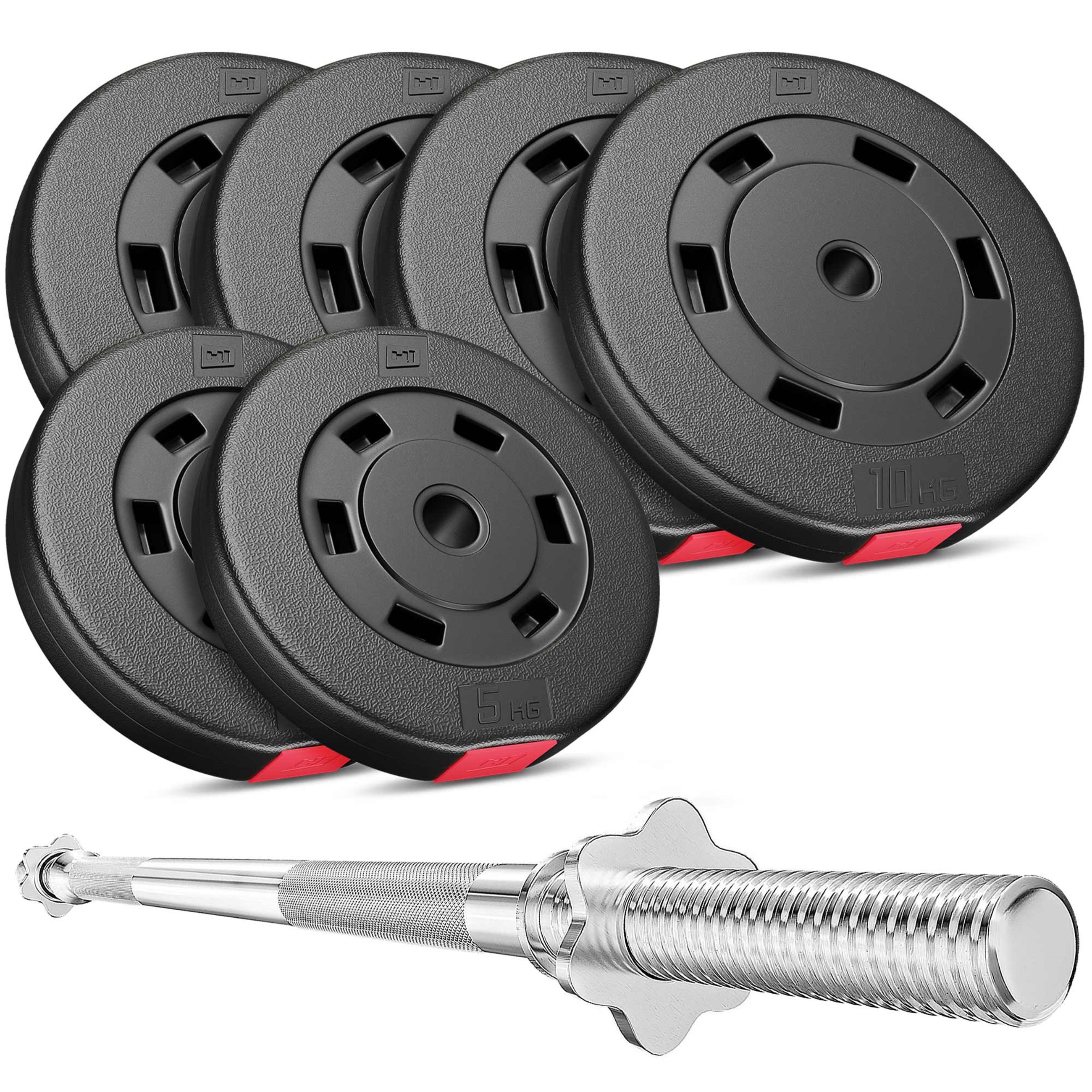 Barbell Set PREMIUM 59kg with straight bar
