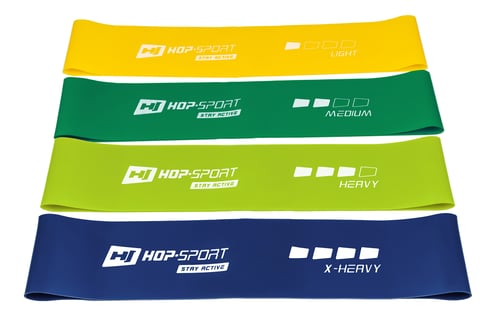 Latex Resistance Bands [Set of 4] 500x50mm HS-L550RL