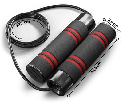 Weighted Skipping Rope black