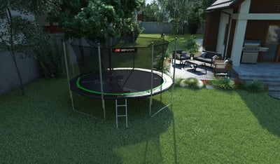 Garden Trampoline 12ft w/ Inner Safety Net