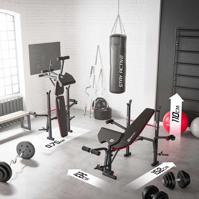 Banc de musculation pliable HS-1055 pour home gym