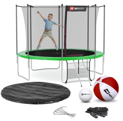 Garden Trampoline 10ft w/ Inner Safety Net - 4 Legs