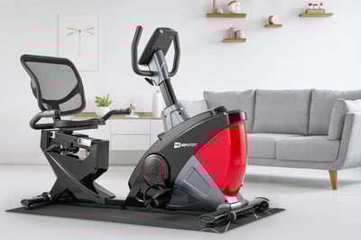 Electromagnetic Recumbent Bike HS-070L Helix Red