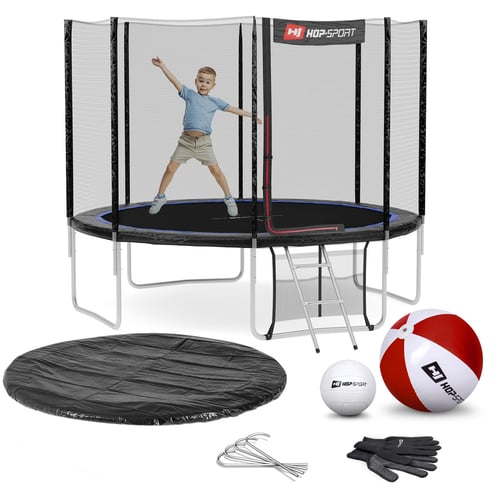 Garden Trampoline 10ft w/ Outer Safety Net - 4 Legs