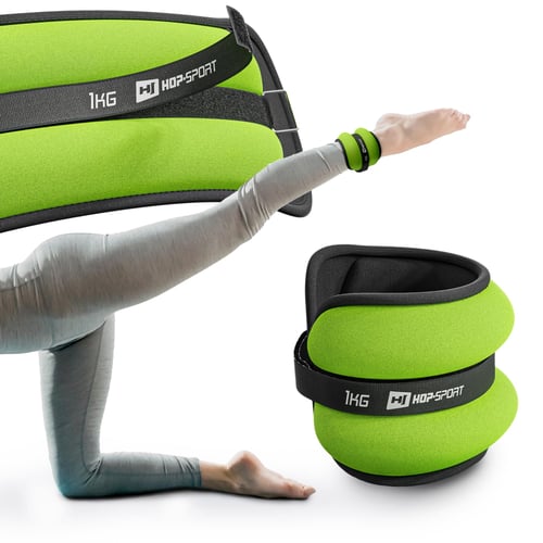 Ankle & Wrist Weights 2x1 kg green