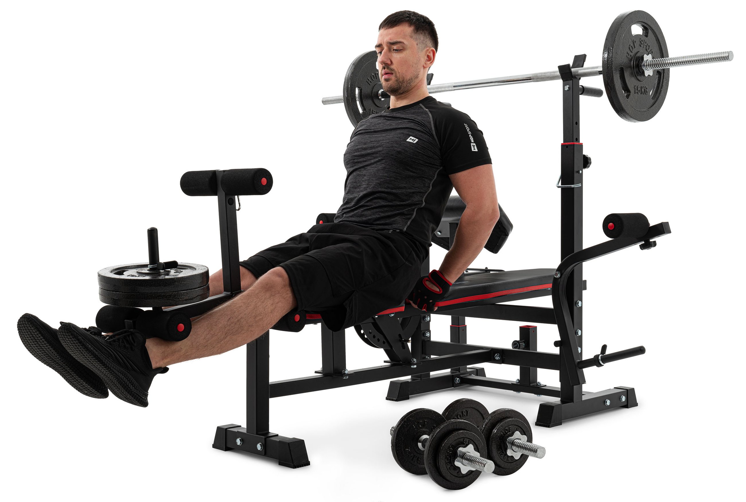 Weight Bench HS-1075 w/ Preacher Curl