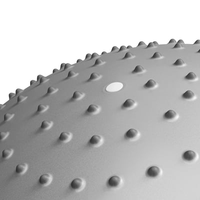 Gym Ball 65 cm with spikes silver