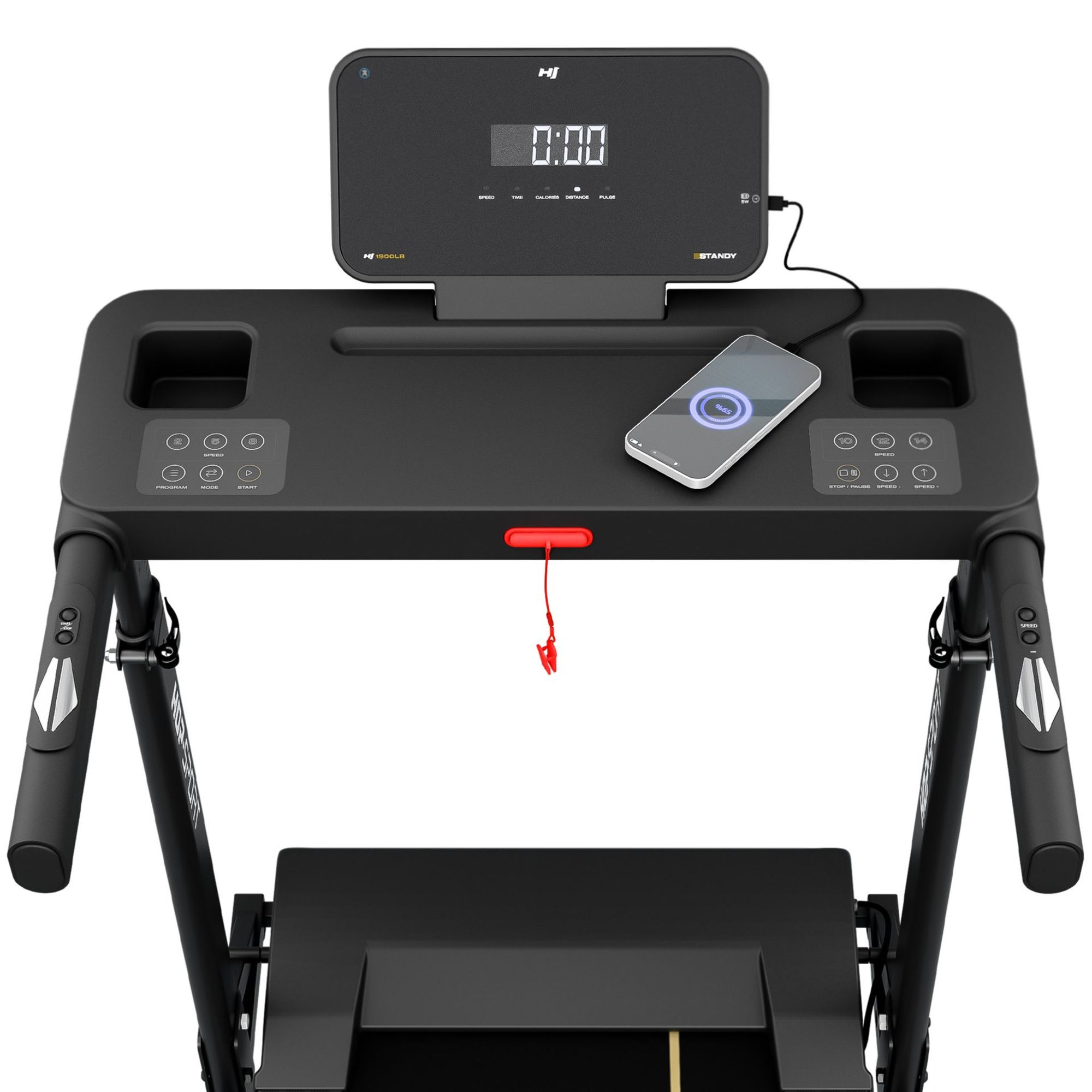 Tapis de course électrique HS-1900LB Standy avec support ordinateur portable.