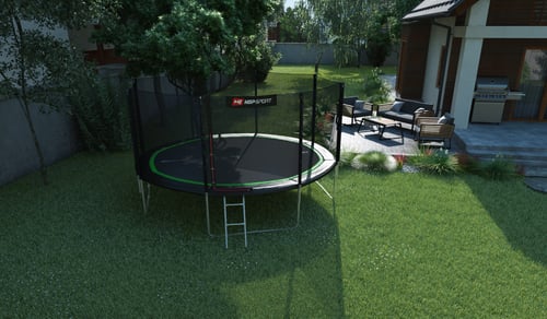 Garden Trampoline 14ft w/ Outer Safety Net