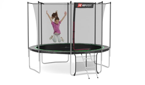 Garden Trampoline 10ft w/ Inner Safety Net - 4 Legs