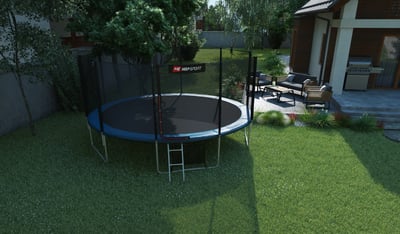 Garden Trampoline 16ft w/ Outer Safety Net