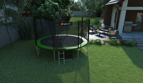 Garden Trampoline 14ft w/ Outer Safety Net