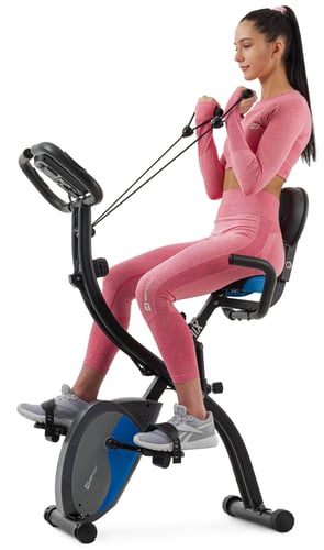 Folding Magnetic Exercise Bike HS-3010X Grix Black