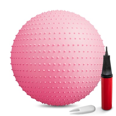 Gym Ball 65 cm with spikes pink