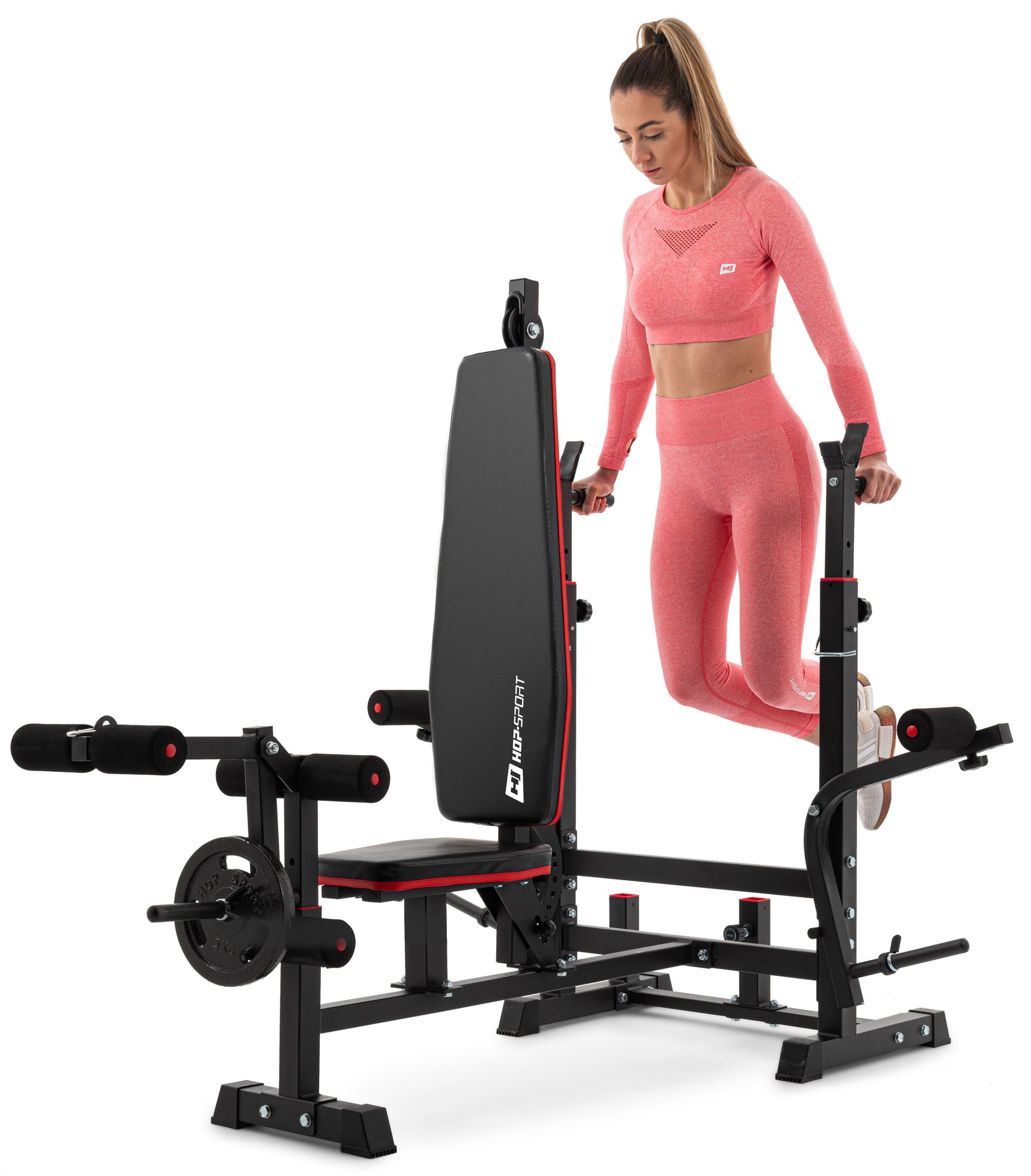 Weight Bench HS-1075 w/ Preacher Curl