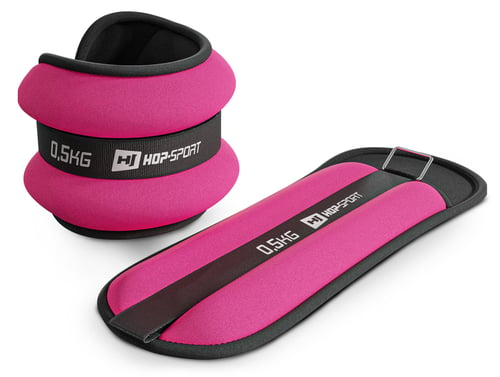 Ankle & Wrist Weights 2x0.5 kg pink