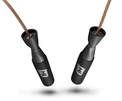 Leather Skipping Rope black - brown