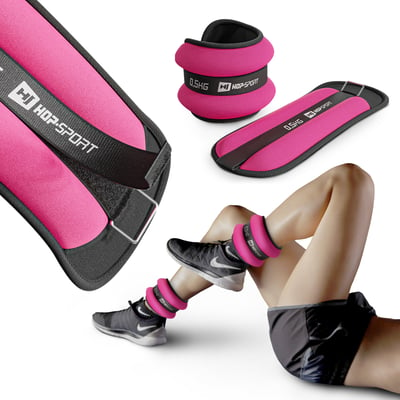 Ankle & Wrist Weights 2x0.5 kg pink