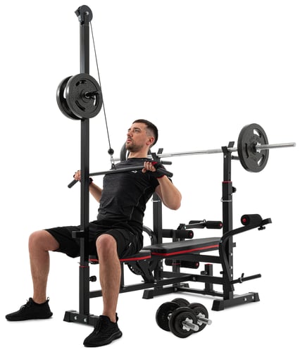 Weight Bench HS-1075 with Lat Pulldown