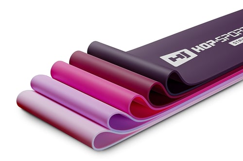 Latex Resistance Bands [Set of 5] 600x50mm pink