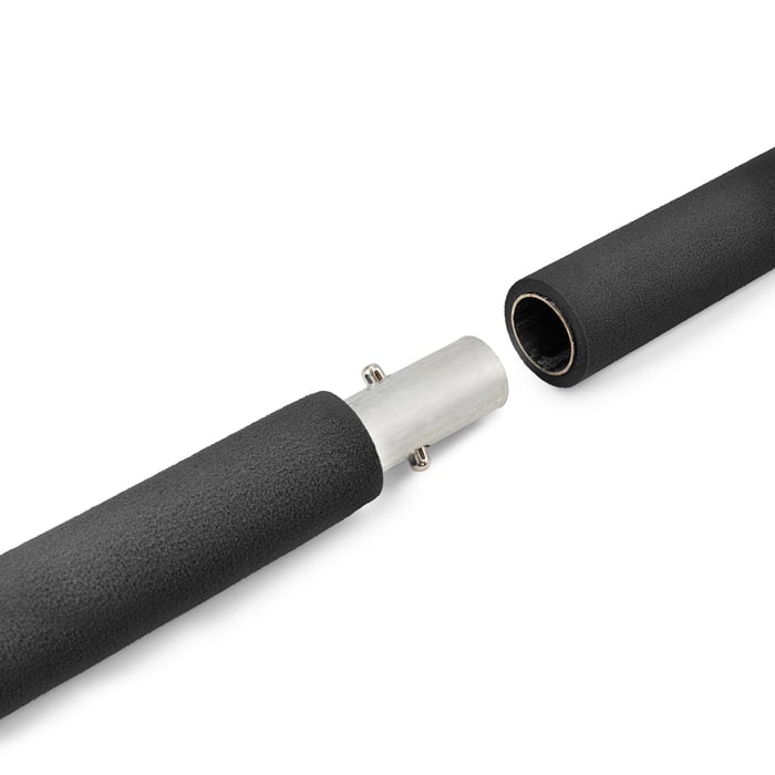 Rozkładany kij do ćwiczeń w kolorze czarnym marki Hop-Sport