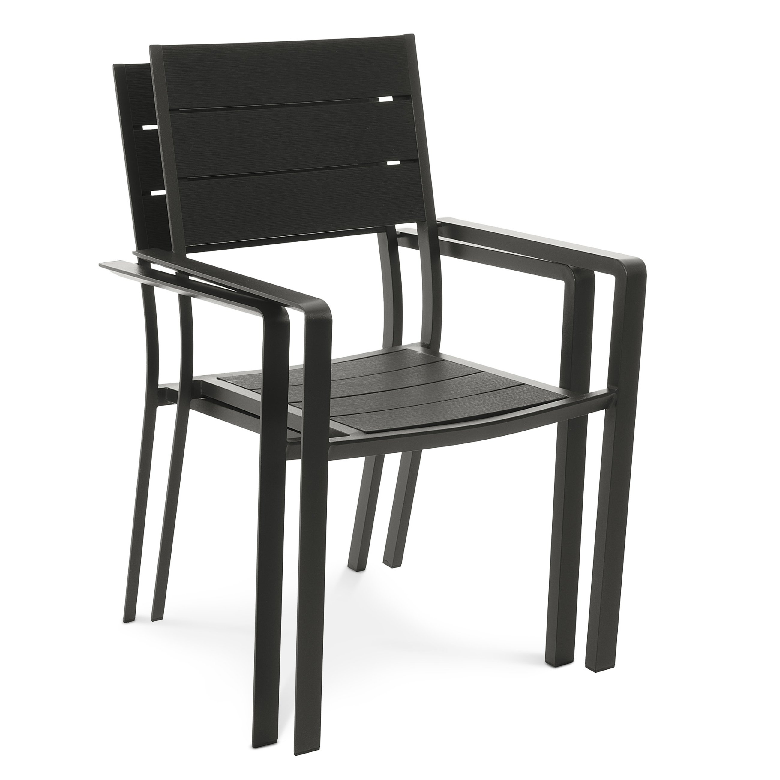 Krzesła Teri zostały zaprojektowane w taki sposób, aby ich kształt umożliwiał sztaplowanie