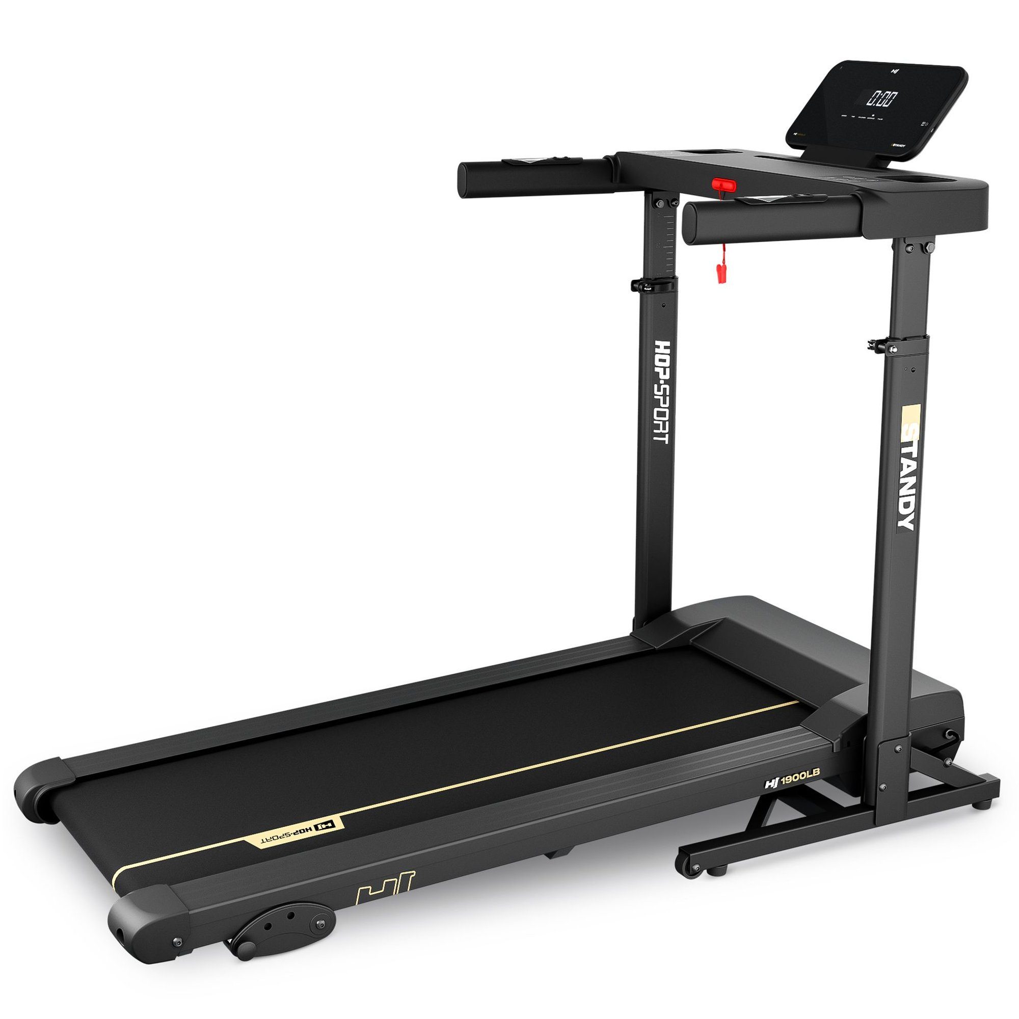 Moteur puissant de 1,5 CV et structure robuste du tapis roulant supportant 120 kg.