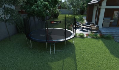 Garden Trampoline 16ft w/ Outer Safety Net