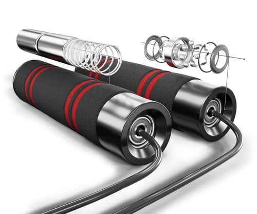 Weighted Skipping Rope black
