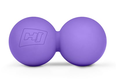 Massage Duo Ball Silicone 63 mm purple