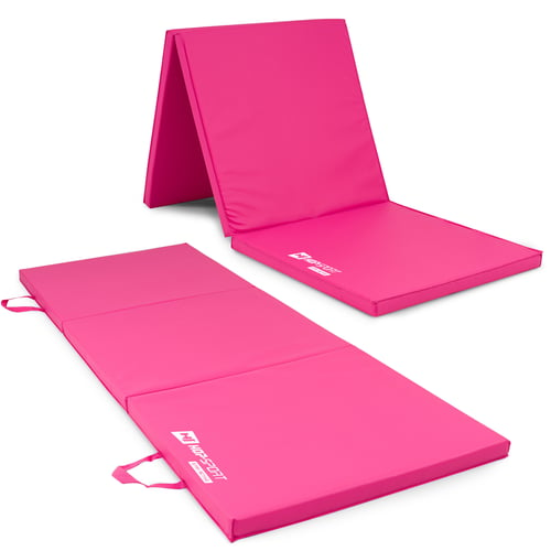 Folding Gymnastic Mat - 4 cm Soft pink