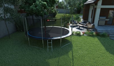 Garden Trampoline 16ft w/ Inner Safety Net