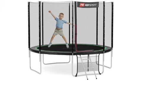 Garden Trampoline 10ft w/ Outer Safety Net - 4 Legs