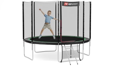 Garden Trampoline 10ft w/ Outer Safety Net - 4 Legs