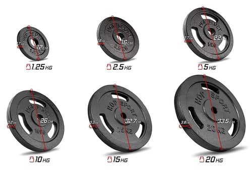 Barbell Set Strong 39 kg + 167cm Barbell