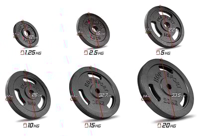 Barbell Set Strong 39 kg + 167cm Barbell