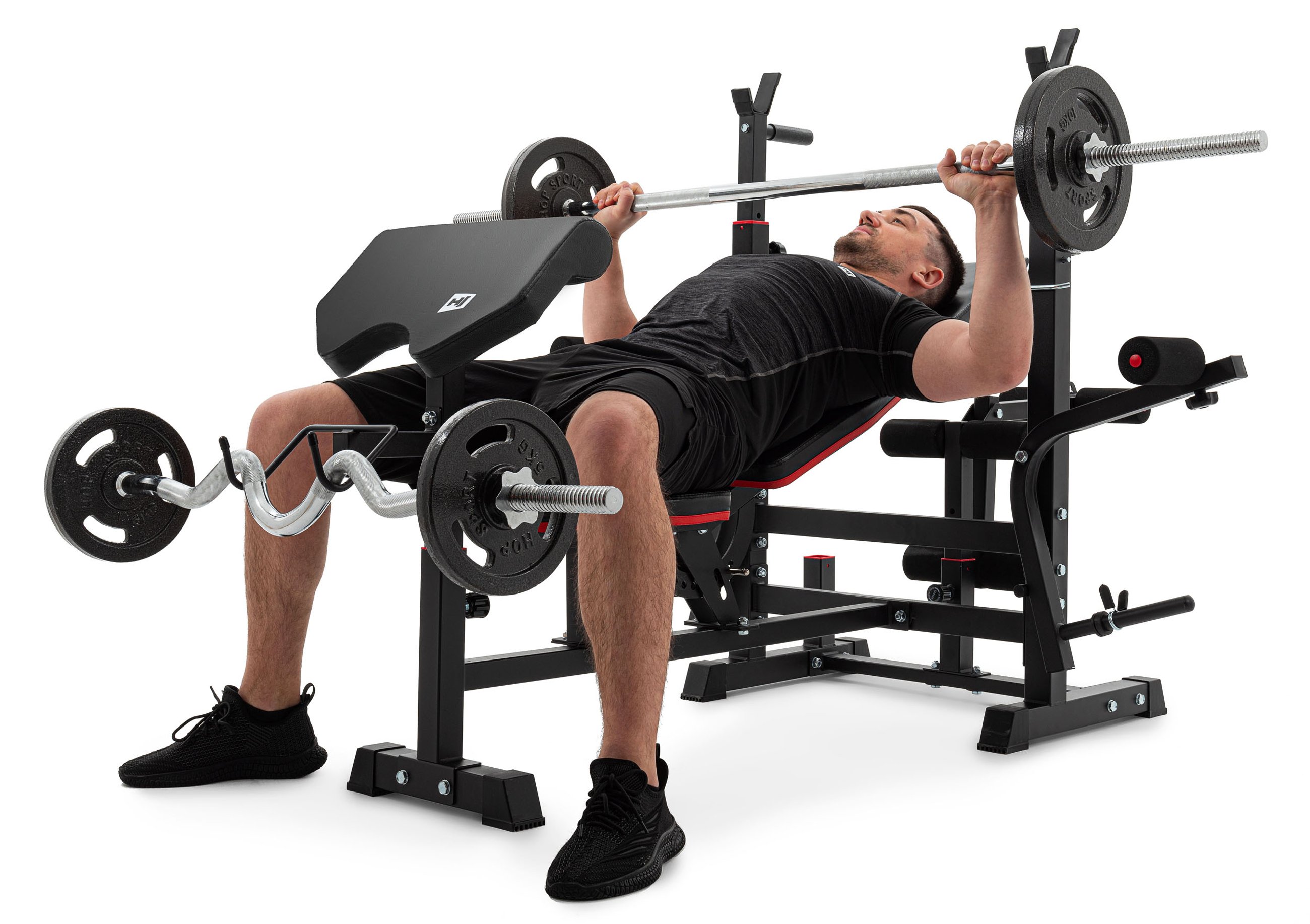 Weight Bench HS-1075 w/ Preacher Curl