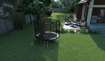 Garden Trampoline 8ft w/ Outer Safety Net