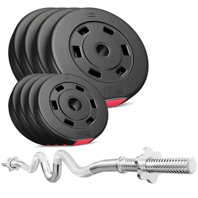 Barbell Set PREMIUM 37 kg + Super Curl Bar