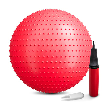 Gym Ball 65 cm with spikes red