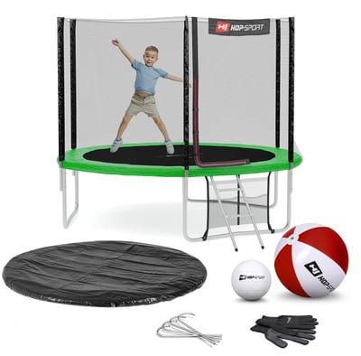 Garden Trampoline 10ft w/ Outer Safety Net - 3 Legs