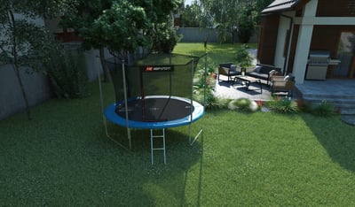 Garden Trampoline 10ft w/ Inner Safety Net - 3 Legs